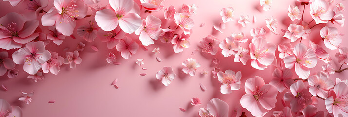 Wall Mural - pink flowers on pink background stock photos 279909 i