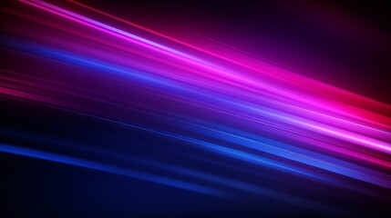 Ultraviolet background. Defocused neon light. UV led rays. Blur pink purple blue color gradient smooth glow beam pattern on dark abstract mask layer