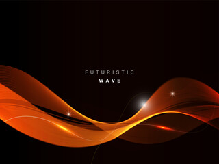 Wall Mural - abstract colorful glossy furure wave background