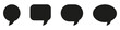 © Bogdan - Chat vector icon. Talk bubble speech icon. Blank empty bubbles vector design elements.