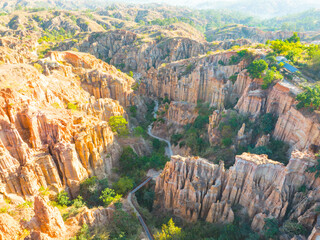 Yuanmou soil forest landscape in Chuxiong, Yunnan, China