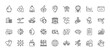 Fish grill, Online storage and Mute line icons pack. For web app. Line icons. Vector