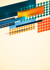 Poster - Modern overlaps of dynamic geometric shapes. Cover for cover, wallpaper, poster, banner, website, flyer. Vector