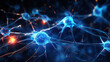 Abstract image of neurons and neural network.