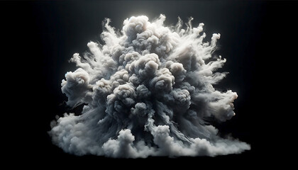 Wall Mural - Realistic dry ice smoke clouds fog overlay perfect for compositing into your shots. Simply drop it in and change its blending mode to screen or add. 3d Illustration