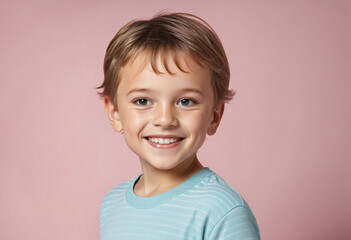 Cheerful Child Portrait in Comfortable Attire