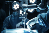 Fototapeta  - sterile robot assisting with endoscopic surgery