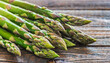 Asparagus, copyspace on a side