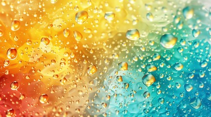  Colorful Droplets on a Gradient Abstract Background