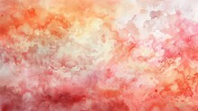 Soft Watercolor Diffusion With Rich Reds And Delicate Pinks Evoking A Dreamy Cloudscape