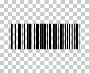 barcode vector icon. bar code for web flat design. isolated illustration