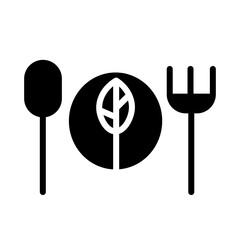 Wall Mural - Diet Eco Ecology Glyph Icon