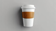 Coffee Cup Isolated on Grey Background. Coffe Cup.