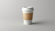 Coffee Cup Isolated on Grey Background. Coffe Cup.