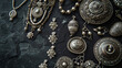 Collection of Antique Traditional Silver Jewelry.