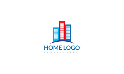 Logo template real estate, apartment, condo, house, rental, business. brand, branding, logotype, company, corporate, identity. Clean, modern and elegant style design