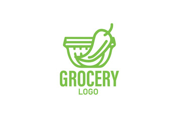 Wall Mural - grocery logo design 