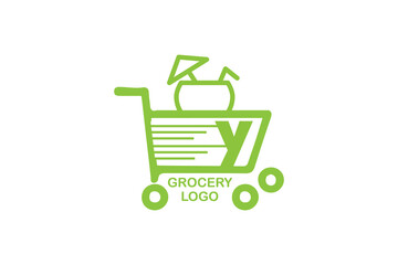 Wall Mural - grocery logo design 