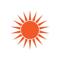 Wall Mural - Red sun. Sunrise Icon, Sun Rise vector, silhouette on transparent background. Sunrise icon simple flat vector illustration for web site, logo, app. Vector illustration.