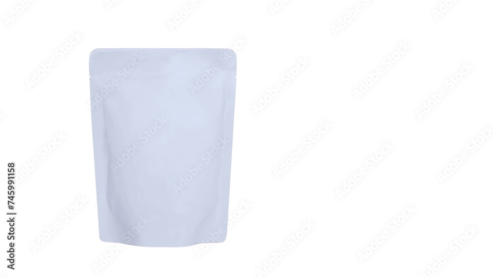 Blank Coffee Bag Mockup Isolated on White Background Packaging Design ...