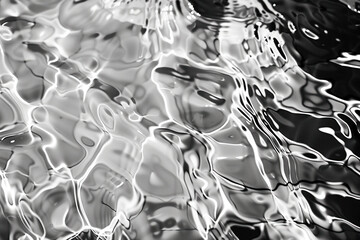 Poster - Abstract background with reflections and caustics. Hi-tech futuristic. Materials Science. Background image. Created with Generative AI technology.