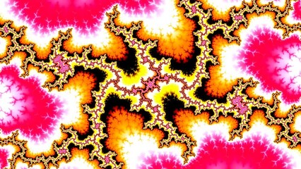 Wall Mural - camera movement inside a multicolor bright fractal. fractal sequence patterns 3d. for yoga or clubs 