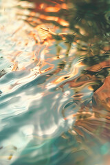 Poster - Abstract background with reflections and caustics. Futuristic background image. Created with Generative AI technology.