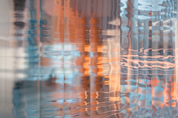 Poster - Abstract background with reflections and caustics. Futuristic background image. Created with Generative AI technology.