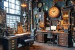 Room Filled With Various Types of Clocks