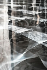 Poster - Abstract background with reflections and caustics. Futuristic background image. Created with Generative AI technology.