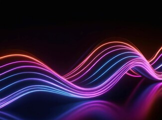neon lights glow design wallpaper