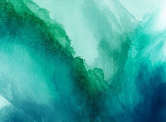  Green blue watercolor paint wallpaper