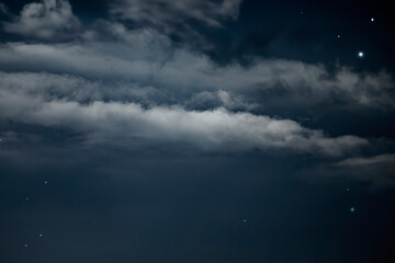Wall Mural - night cloudy sky