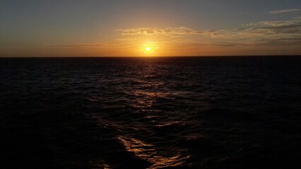  Sunset over the Ocean