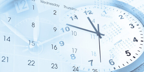 Wall Mural - Clocks and calendars