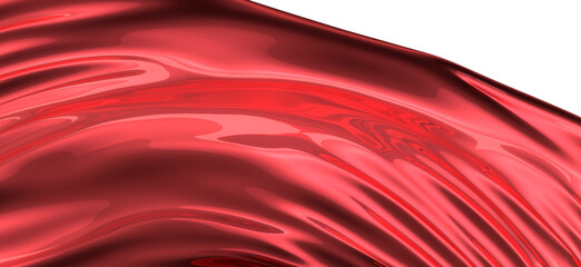 Wall Mural - Flying Red Silk