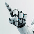 Humanoid robot hand pointing with finger