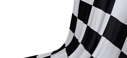  finish flag digital 3d race  - PNG