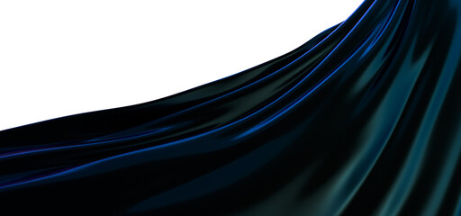 Poster - Creative Abstract technology blue background with 3d concept. abstract particles blue wave minimalist
