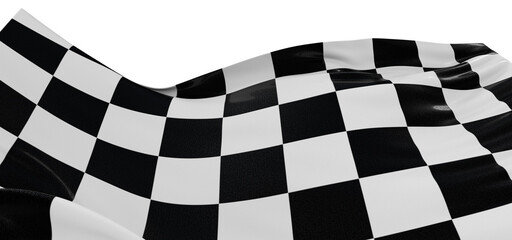 Wall Mural - Black and white flag