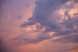 Fototapeta Fototapeta z niebem - Zachód słońca. Ocienie fioletu