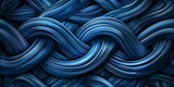 Fototapeta  - Waves with a Celtic knot pattern showcasing loops and weaves in the movement seamless background. Concept Patterns, Celtic Knot, Waves, Loops, Weaves