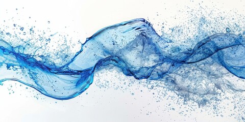 Leinwandbilder - apturing the Serene and Ethereal Dance of Ink in Water as an Abstract Art Form, Generative AI