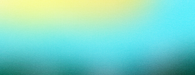 Wall Mural - Light blue yellow color gradient background, smooth grainy texture effect, copy space