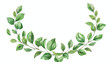 Wreath leaves ornament icon vector illustration grap
