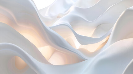 Wall Mural - white abstract wavy background