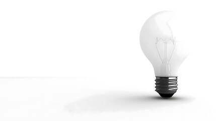 light bulb isolated on white background