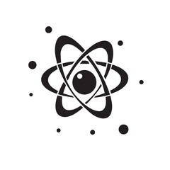 Nucleus in cartoon, doodle style . Image for t-shirt, web, mobile apps and ui. Isolated 2d vector illustration in logo, icon, sketch style, Eps 10, black and white. AI Generative