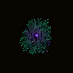 Poster - Neon Circuit Board Concept.

Futuristic neon circuit board design, perfect for technology themes and electronic backgrounds.
