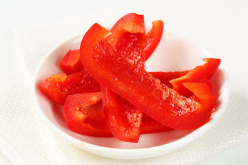 Sticker - Slices of red bell pepper